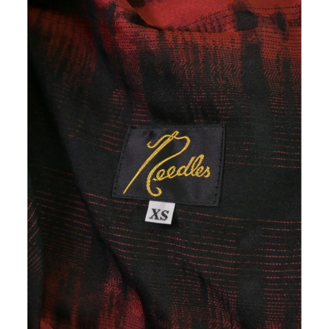 Needles(ニードルス)のNeedles ニードルス パンツ（その他） XS 黒x赤(チェック) 【古着】【中古】 メンズのパンツ(その他)の商品写真