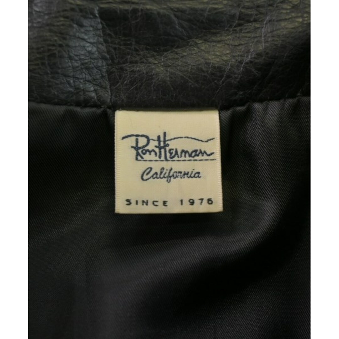 Ron Herman California(ロンハーマンカリフォルニア)のRon Herman California ライダース S 黒 【古着】【中古】 レディースのジャケット/アウター(ライダースジャケット)の商品写真