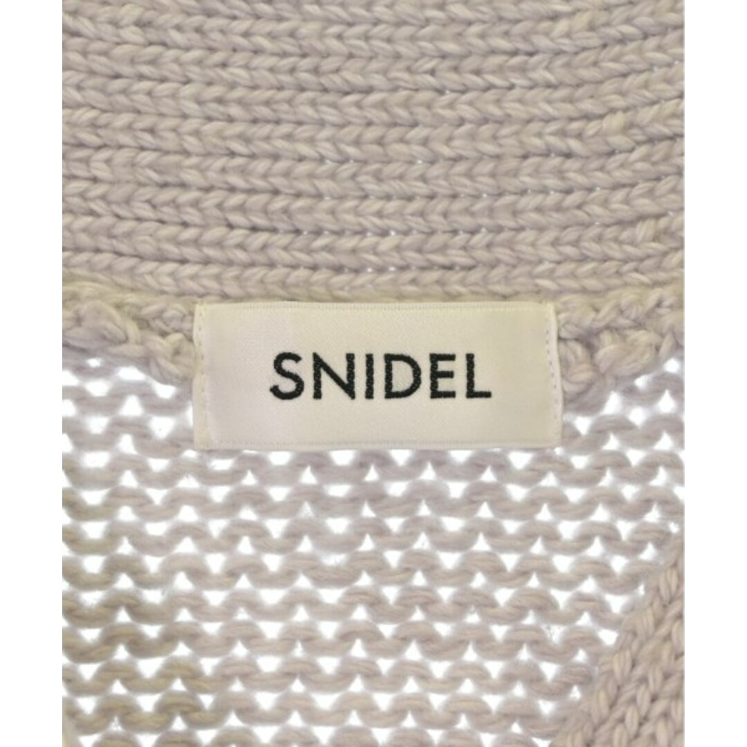 SNIDEL(スナイデル)のSNIDEL スナイデル カーディガン ONE 紫 【古着】【中古】 レディースのトップス(カーディガン)の商品写真