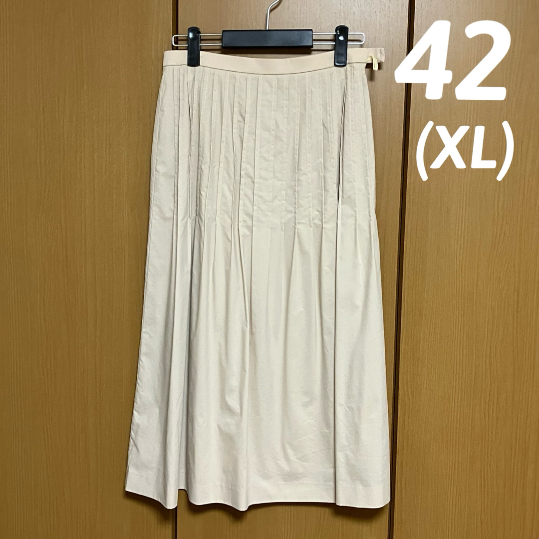 LUFRAN プリーツ ロングスカート レディースのスカート(ひざ丈スカート)の商品写真