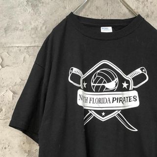 PIRATES 剣 バレーボール USA輸入 オーバー Tシャツ(Tシャツ/カットソー(半袖/袖なし))