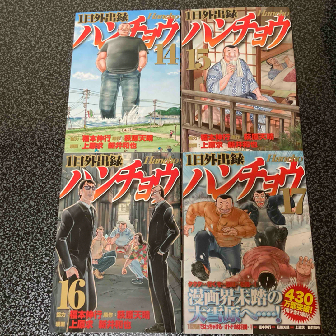 １日外出録ハンチョウ　14・15・16・17巻　４冊　カイジ エンタメ/ホビーの漫画(青年漫画)の商品写真