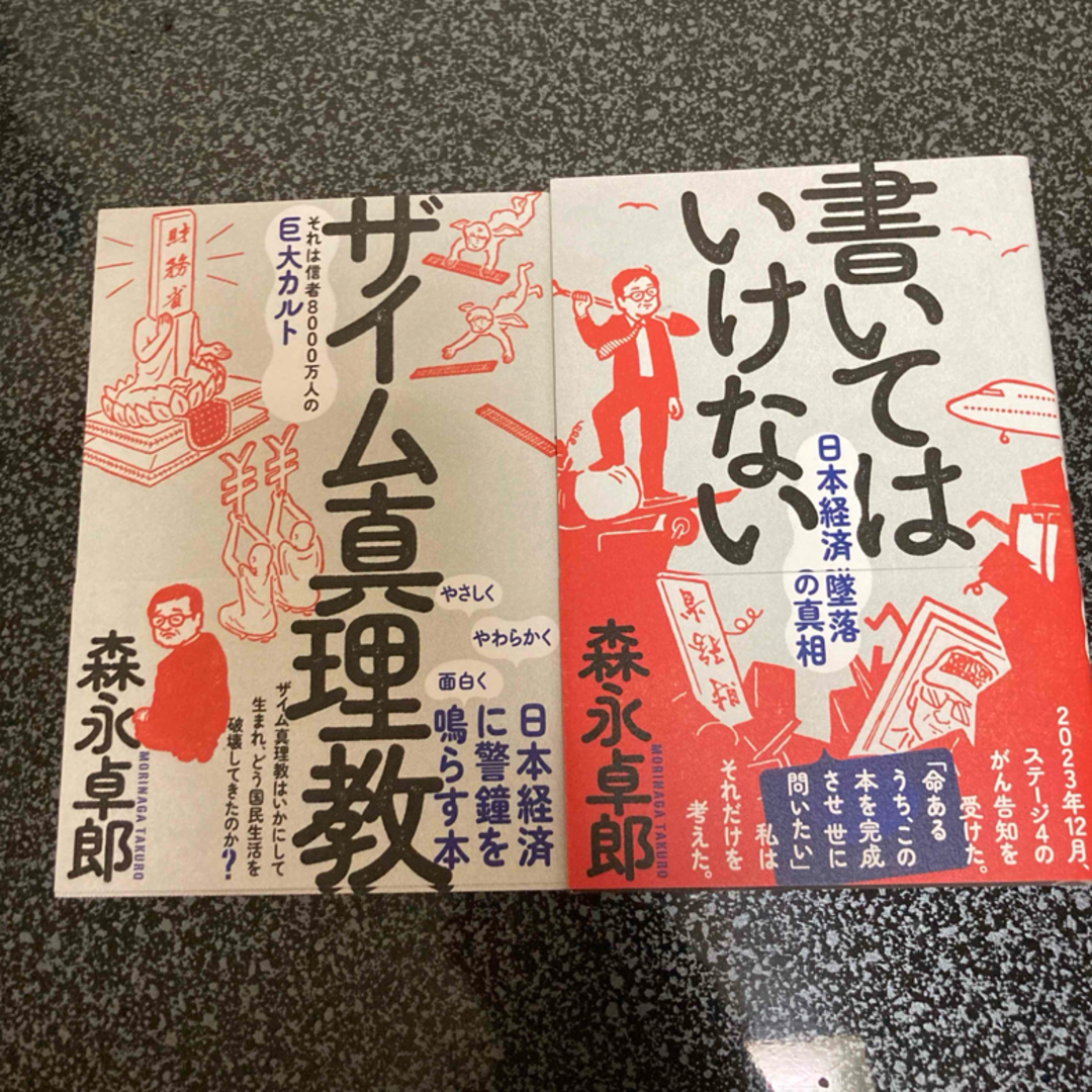 森永卓郎　ザイム真理教・書いてはいけない　美品　2冊セット エンタメ/ホビーの本(ビジネス/経済)の商品写真