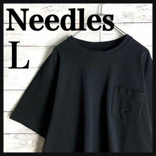 ニードルス(Needles)の9302【入手困難】ニードルス☆ワンポイント刺繍ロゴLサイズtシャツ　美品(Tシャツ/カットソー(半袖/袖なし))