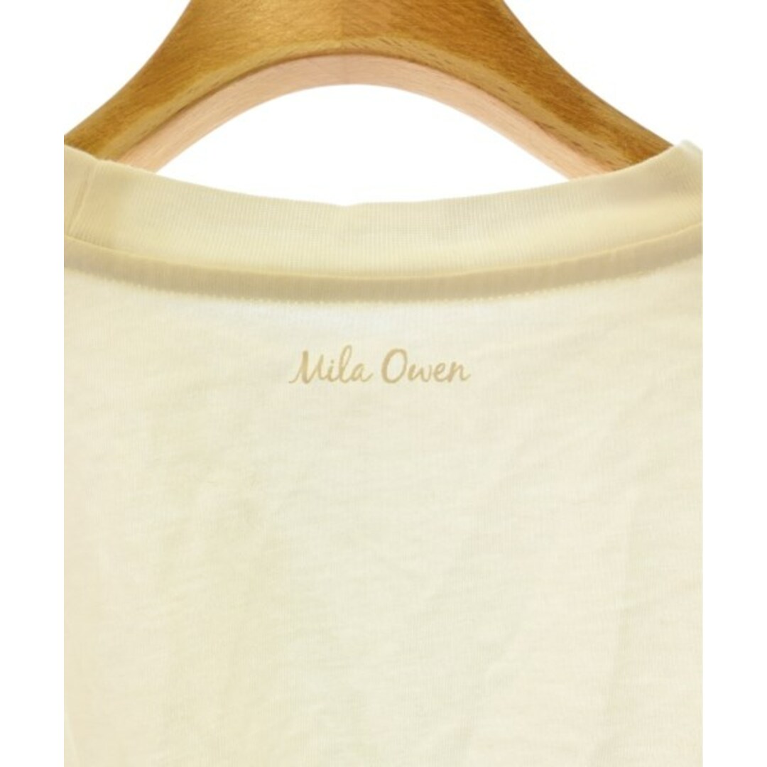 Mila Owen(ミラオーウェン)のMila Owen ミラオーウェン Tシャツ・カットソー ONE 白 【古着】【中古】 レディースのトップス(カットソー(半袖/袖なし))の商品写真