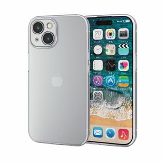 エレコム iPhone15 ケース カメラ保護 ソフト スリム 薄型 1mm ク(その他)