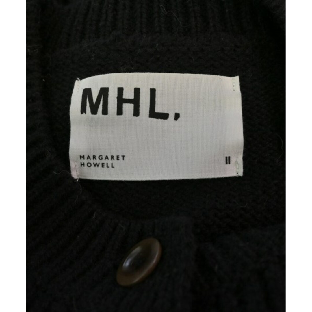 MHL.(エムエイチエル)のMHL. エムエイチエル カーディガン 2(M位) 黒 【古着】【中古】 レディースのトップス(カーディガン)の商品写真