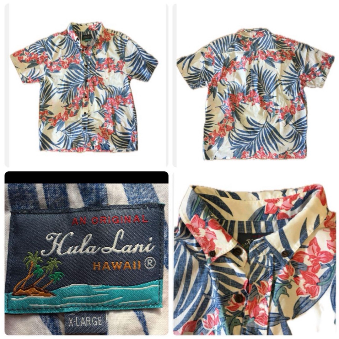 未使用　Hula Lani アロハシャツ　フラハワイ　XLアマリリス綿１００％ メンズのトップス(Tシャツ/カットソー(半袖/袖なし))の商品写真