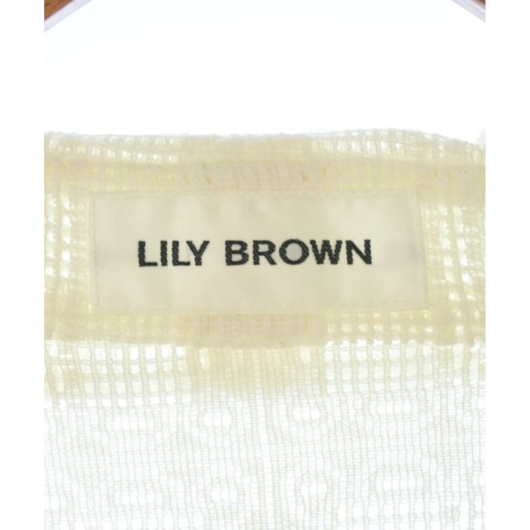 Lily Brown(リリーブラウン)のLILY BROWN リリーブラウン カジュアルシャツ ONE 白(レース) 【古着】【中古】 レディースのトップス(シャツ/ブラウス(長袖/七分))の商品写真