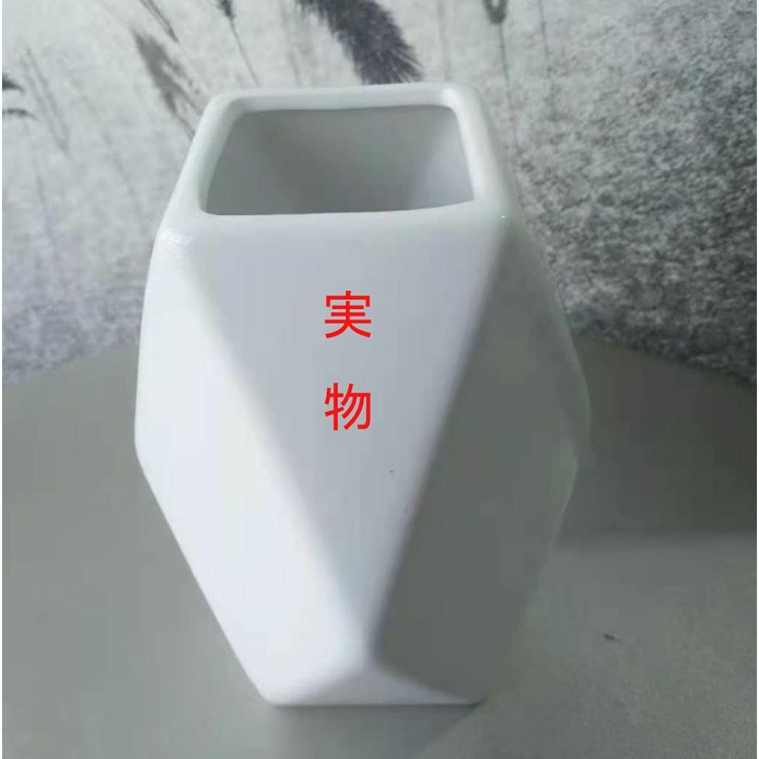 【色: ホワイトA】花瓶 白花器 陶器セラミック 陶器かびん花瓶フラワーベースK その他のその他(その他)の商品写真