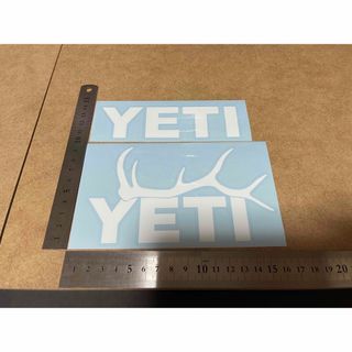 イエティ　YETI カッティング　ステッカー　白2枚(ステッカー)