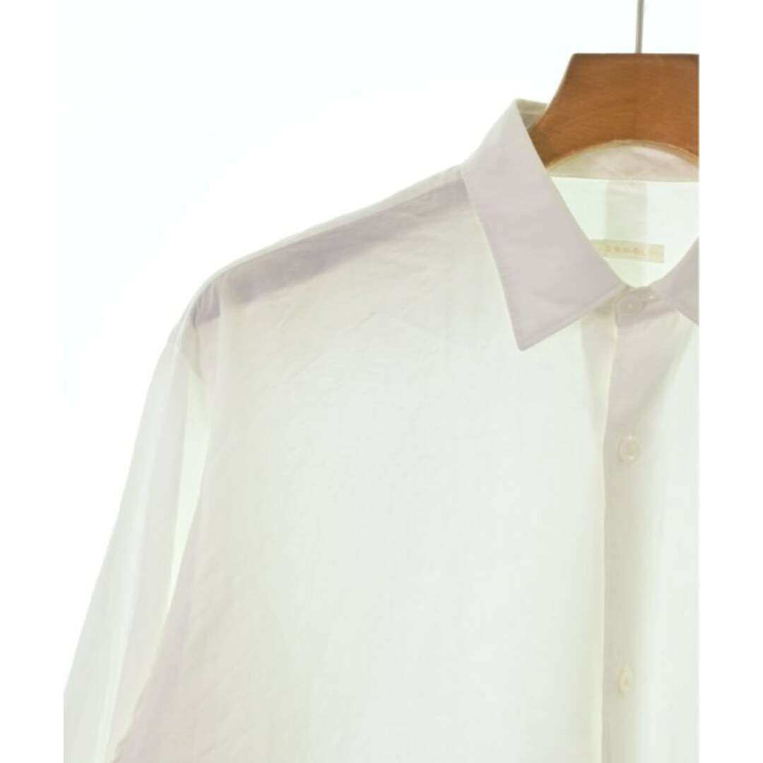 COMOLI(コモリ)のCOMOLI コモリ カジュアルシャツ 1(S位) 白 【古着】【中古】 メンズのトップス(シャツ)の商品写真