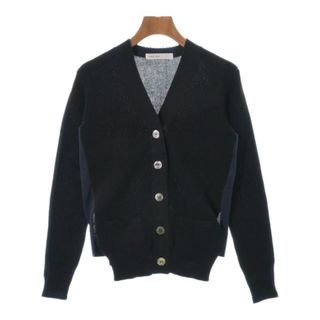 sacai luck サカイラック カーディガン 1(S位) 紺x黒 【古着】【中古】