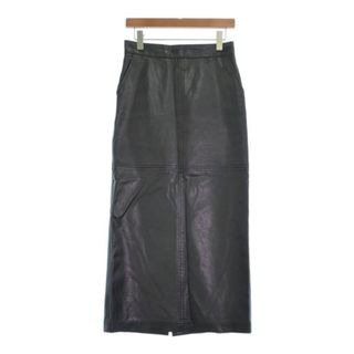 ADAM ET ROPE ロング・マキシ丈スカート 38(M位) 黒 【古着】【中古】(ロングスカート)