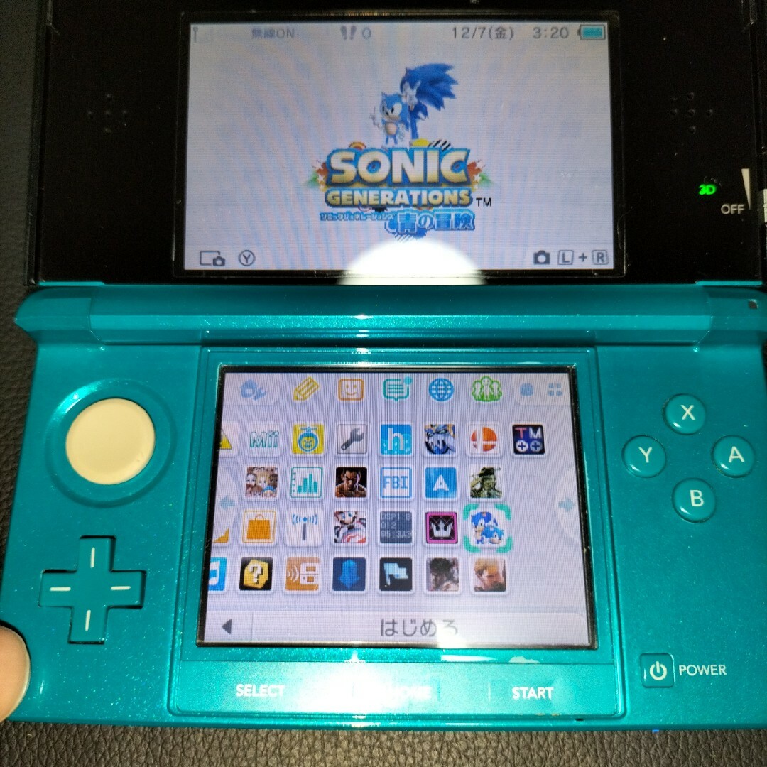 3ds　アクアブルー　　ソフト多数 エンタメ/ホビーのゲームソフト/ゲーム機本体(その他)の商品写真