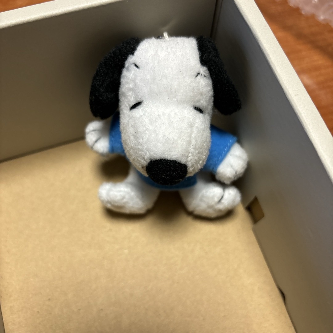 SNOOPY(スヌーピー)の【匿名配送】スヌーピーぬいぐるみストラップ5点セット スマホ/家電/カメラのスマホアクセサリー(その他)の商品写真