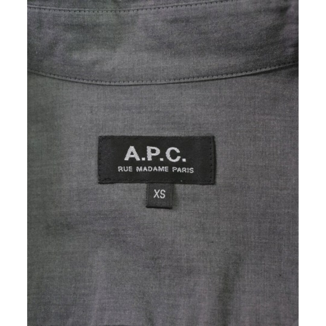 A.P.C. アーペーセー カジュアルシャツ XS グレー 【古着】【中古】 メンズのトップス(シャツ)の商品写真