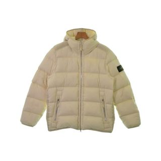 ストーンアイランド(STONE ISLAND)のSTONE ISLAND ダウンジャケット/ダウンベスト M アイボリー 【古着】【中古】(ダウンジャケット)