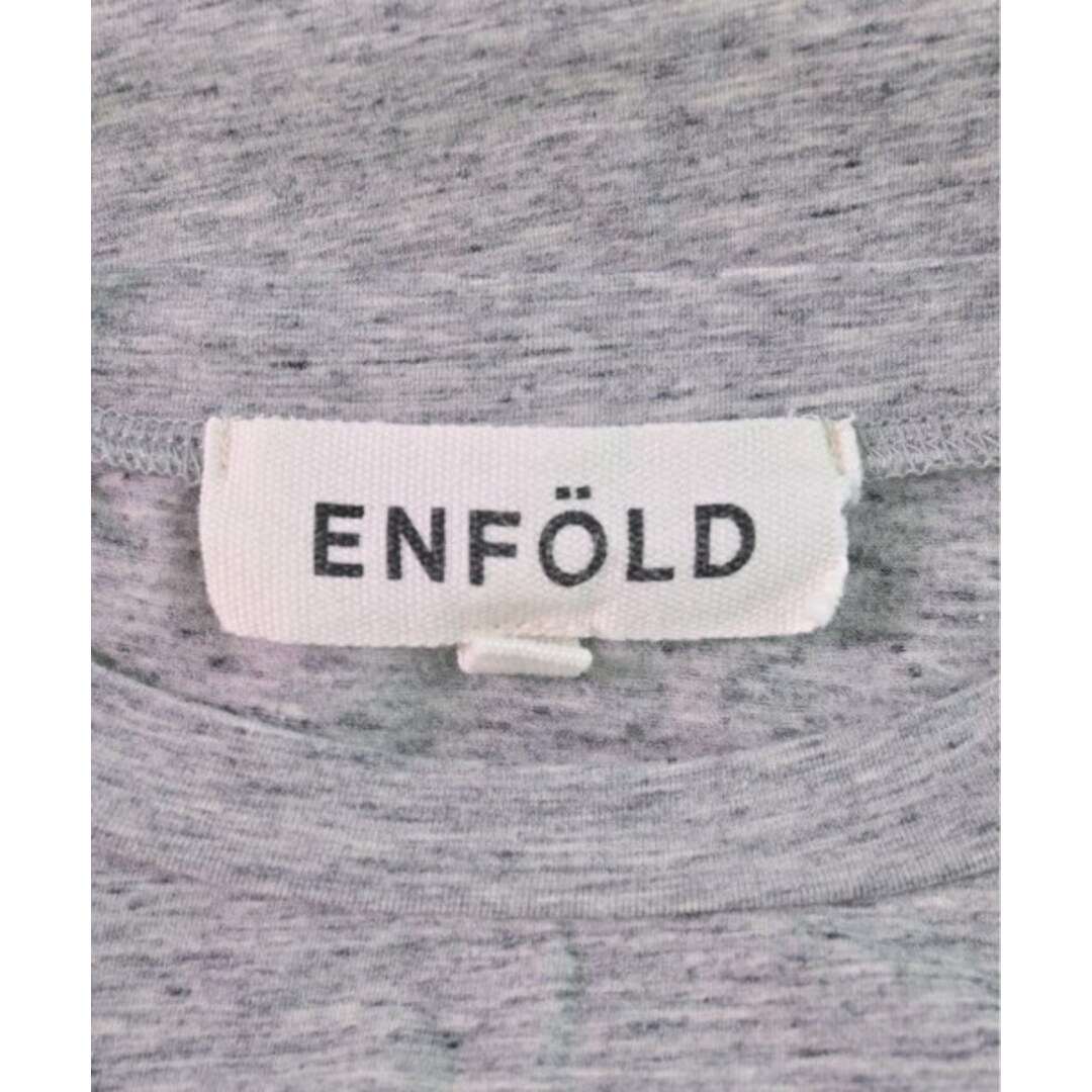 ENFOLD(エンフォルド)のENFOLD エンフォルド Tシャツ・カットソー 38(M位) グレー 【古着】【中古】 レディースのトップス(カットソー(半袖/袖なし))の商品写真