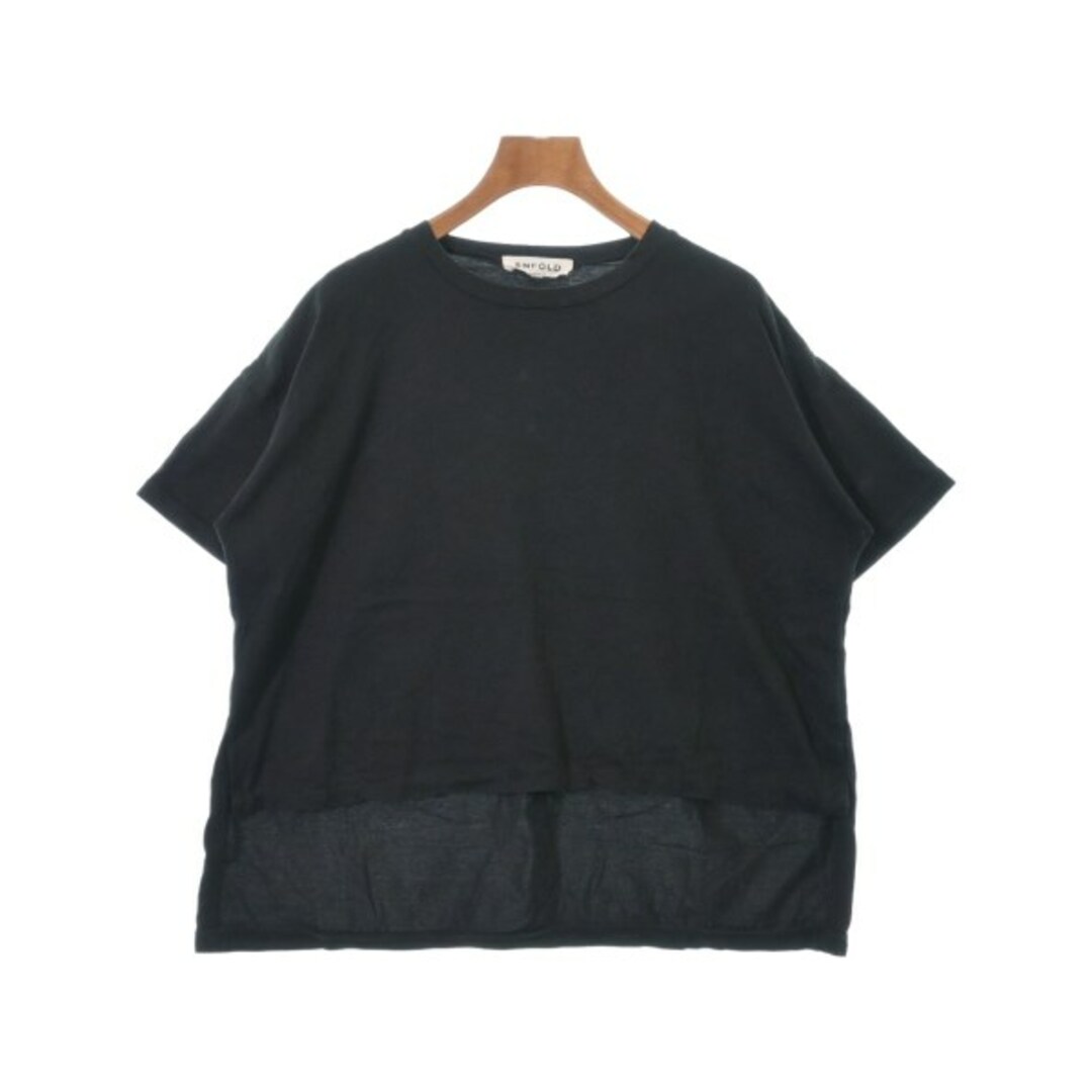 ENFOLD(エンフォルド)のENFOLD エンフォルド Tシャツ・カットソー 38(M位) 黒 【古着】【中古】 レディースのトップス(カットソー(半袖/袖なし))の商品写真