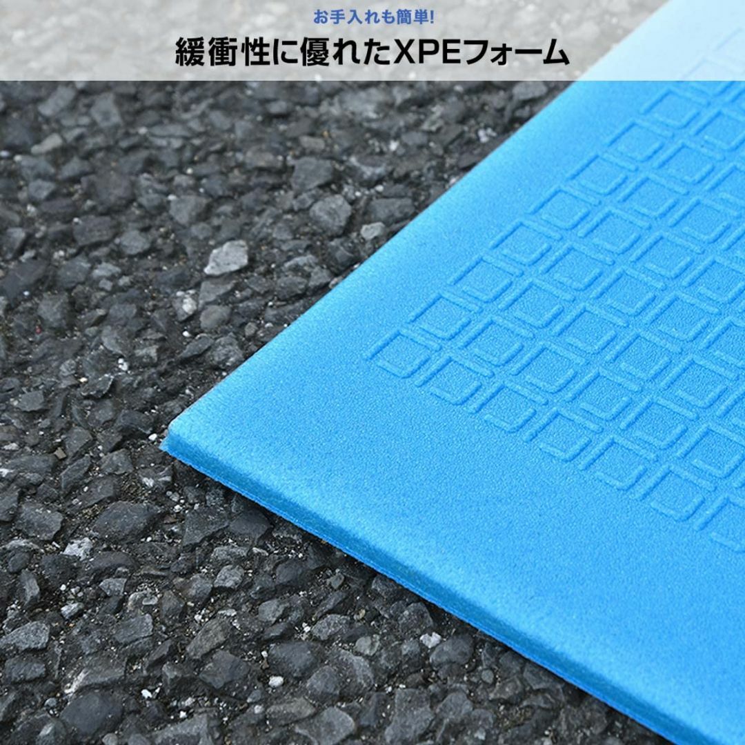 FIELDOOR 折りたたみプールマット 【ブルー】 厚さ0.35cm 3層構造 スポーツ/アウトドアのアウトドア(その他)の商品写真