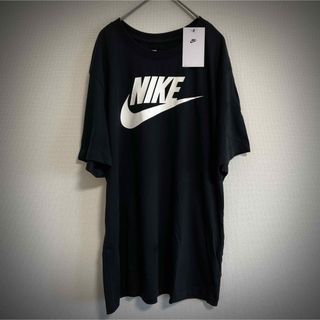 ナイキ(NIKE)のNIKE Tシャツ XL ブラック　新品未使用 ロゴプリント Tシャツ 半袖(Tシャツ/カットソー(半袖/袖なし))