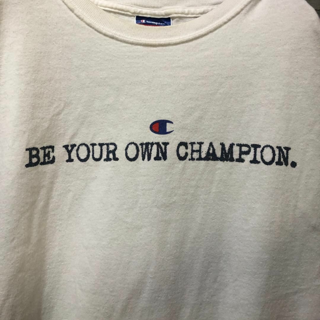 Champion(チャンピオン)の【Champion】BE YOUR OWN 雰囲気抜群 メッセージ Tシャツ メンズのトップス(Tシャツ/カットソー(半袖/袖なし))の商品写真