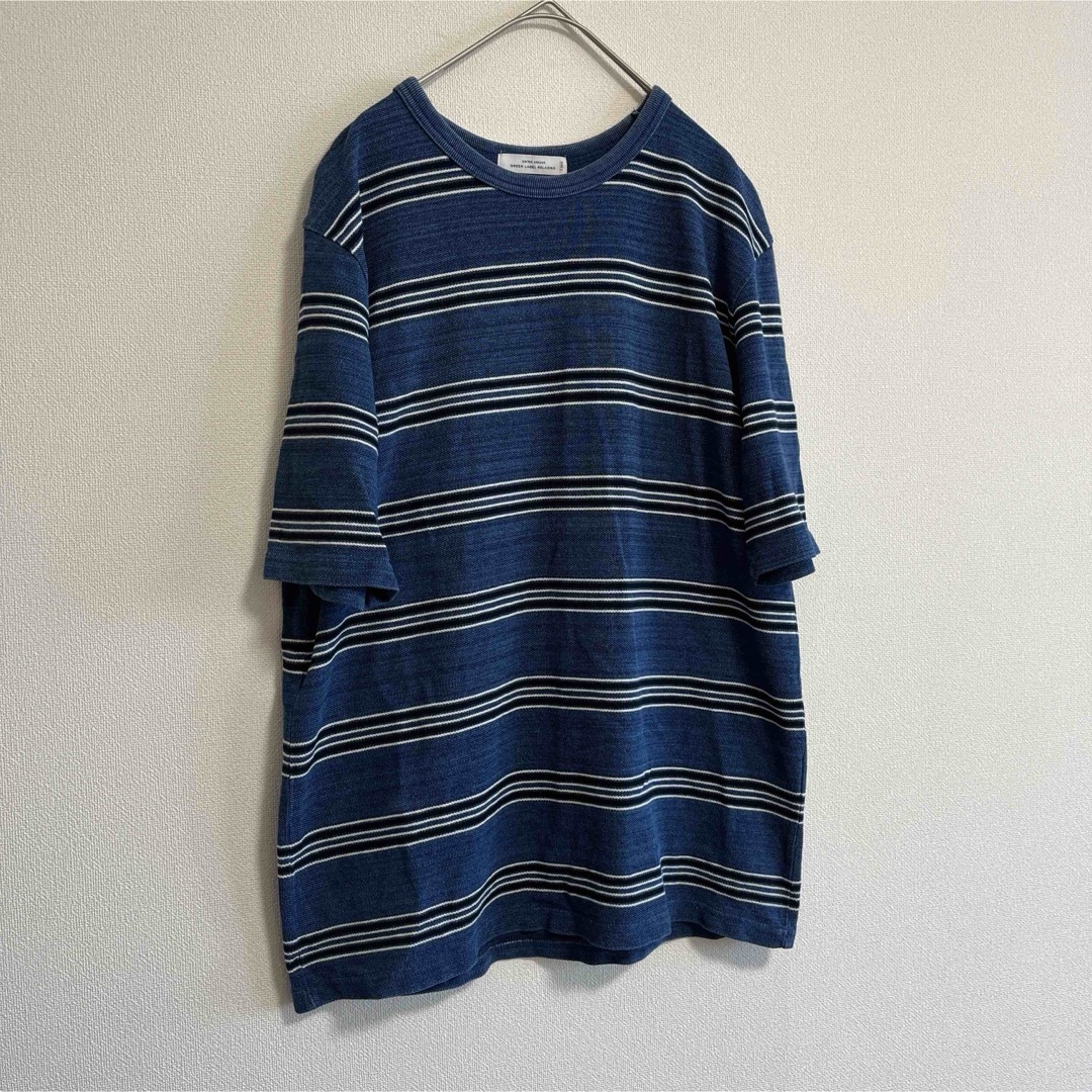 UNITED ARROWS green label relaxing(ユナイテッドアローズグリーンレーベルリラクシング)のボーダー　Tシャツ ユナイテッドアローズ　コットン100% メンズのトップス(Tシャツ/カットソー(半袖/袖なし))の商品写真