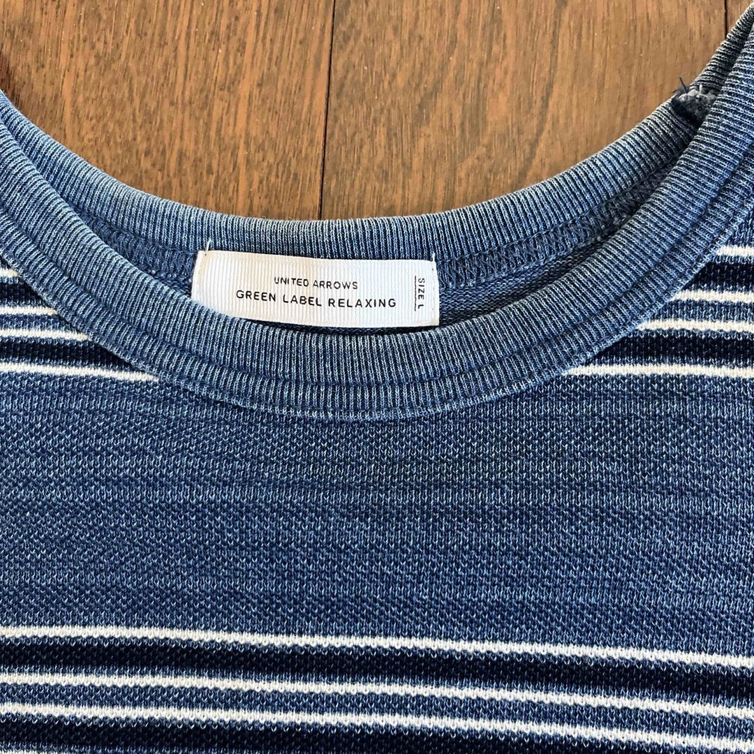 UNITED ARROWS green label relaxing(ユナイテッドアローズグリーンレーベルリラクシング)のボーダー　Tシャツ ユナイテッドアローズ　コットン100% メンズのトップス(Tシャツ/カットソー(半袖/袖なし))の商品写真