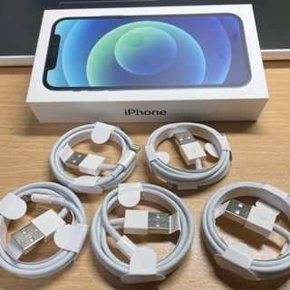 アイフォーン(iPhone)の純正品質iPhone充電・転送Lightningケーブル 1m 5本(バッテリー/充電器)