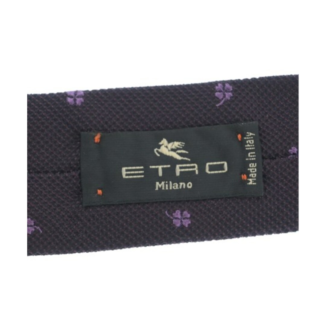 ETRO(エトロ)のETRO エトロ ネクタイ - エンジxピンク(総柄) 【古着】【中古】 メンズのファッション小物(ネクタイ)の商品写真