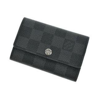 ルイヴィトン(LOUIS VUITTON)のLOUIS VUITTON キーケース・キーホルダー - 黒(総柄) 【古着】【中古】(キーケース)