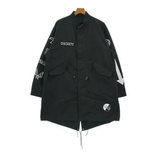 ユニフォームエクスペリメント(uniform experiment)のuniform experiment モッズコート 2(M位) 黒 【古着】【中古】(モッズコート)