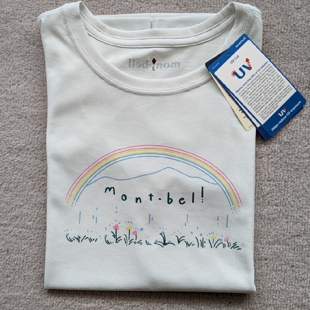 mont bell(モンベル)の☆mont-bell✽ウィックロンTシャツ 虹 Woman’s L レディースのトップス(Tシャツ(半袖/袖なし))の商品写真