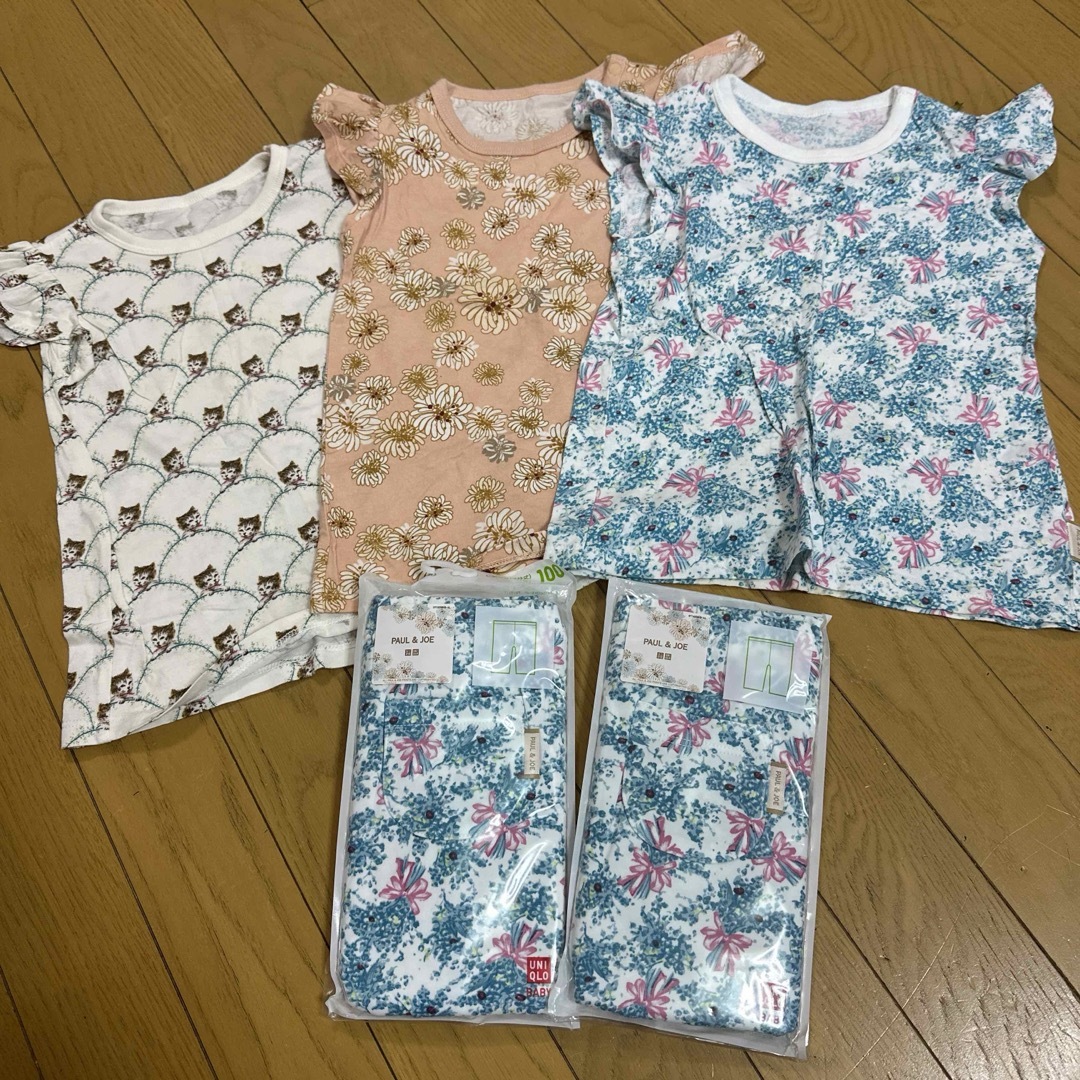 UNIQLO(ユニクロ)のTシャツ レギンス ユニクロ ポール＆ジョー キッズ/ベビー/マタニティのキッズ服女の子用(90cm~)(Tシャツ/カットソー)の商品写真