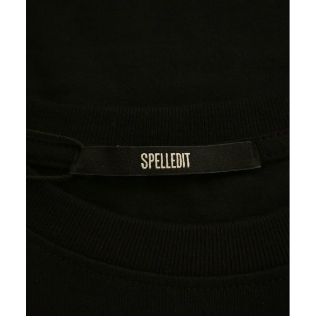 SPELLEDIT スペルエディット Tシャツ・カットソー -(M位) 黒 【古着】【中古】 レディースのトップス(カットソー(半袖/袖なし))の商品写真