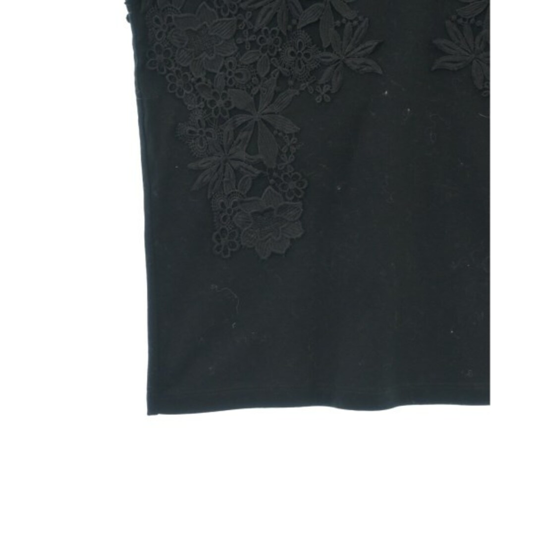 PASSIONE パッシオーネ Tシャツ・カットソー 38(M位) 黒 【古着】【中古】 レディースのトップス(カットソー(半袖/袖なし))の商品写真