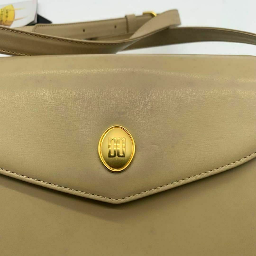 DAKS(ダックス)のダックス レザー ショルダーバック ブラウン 茶色 チェック レディースのバッグ(ショルダーバッグ)の商品写真