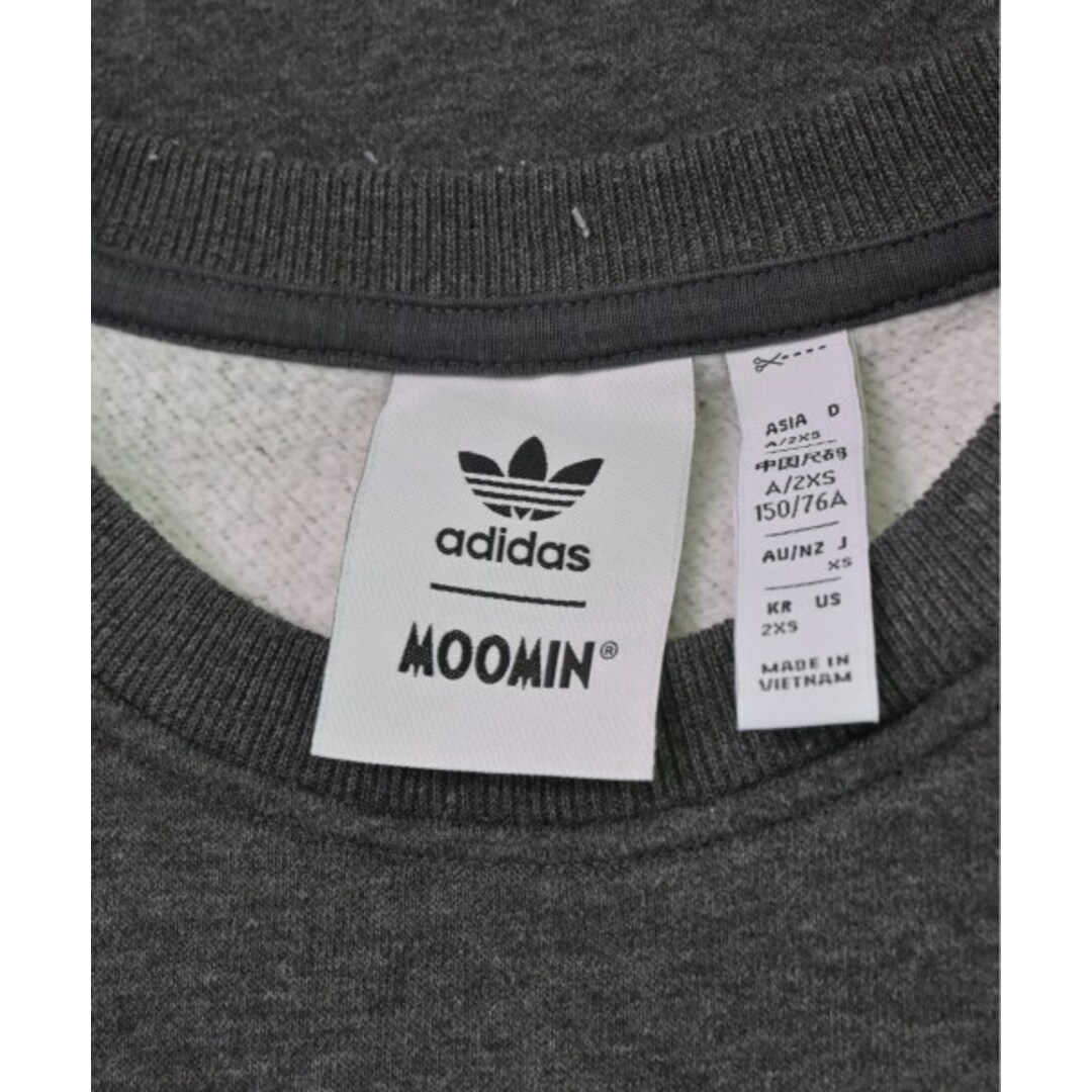 adidas(アディダス)のadidas アディダス スウェット XS グレー 【古着】【中古】 レディースのトップス(トレーナー/スウェット)の商品写真