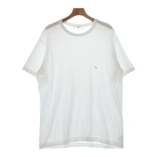 ワイズ(Y's)のY's ワイズ Tシャツ・カットソー 4(L位) 白 【古着】【中古】(Tシャツ/カットソー(半袖/袖なし))