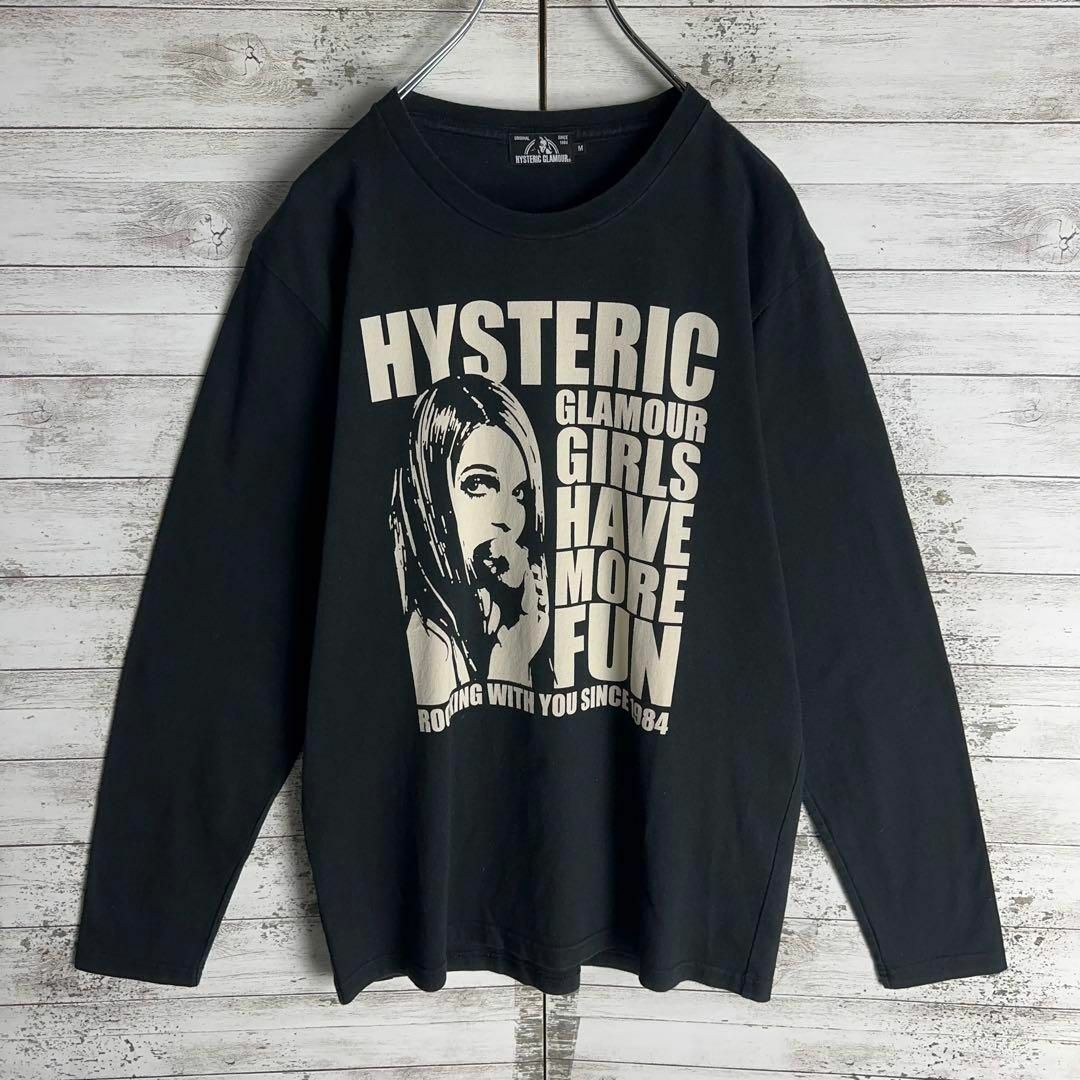 HYSTERIC GLAMOUR(ヒステリックグラマー)の9591【希少デザイン】ヒステリックグラマー☆ヒスガール定番ロングtシャツ美品 メンズのトップス(Tシャツ/カットソー(七分/長袖))の商品写真