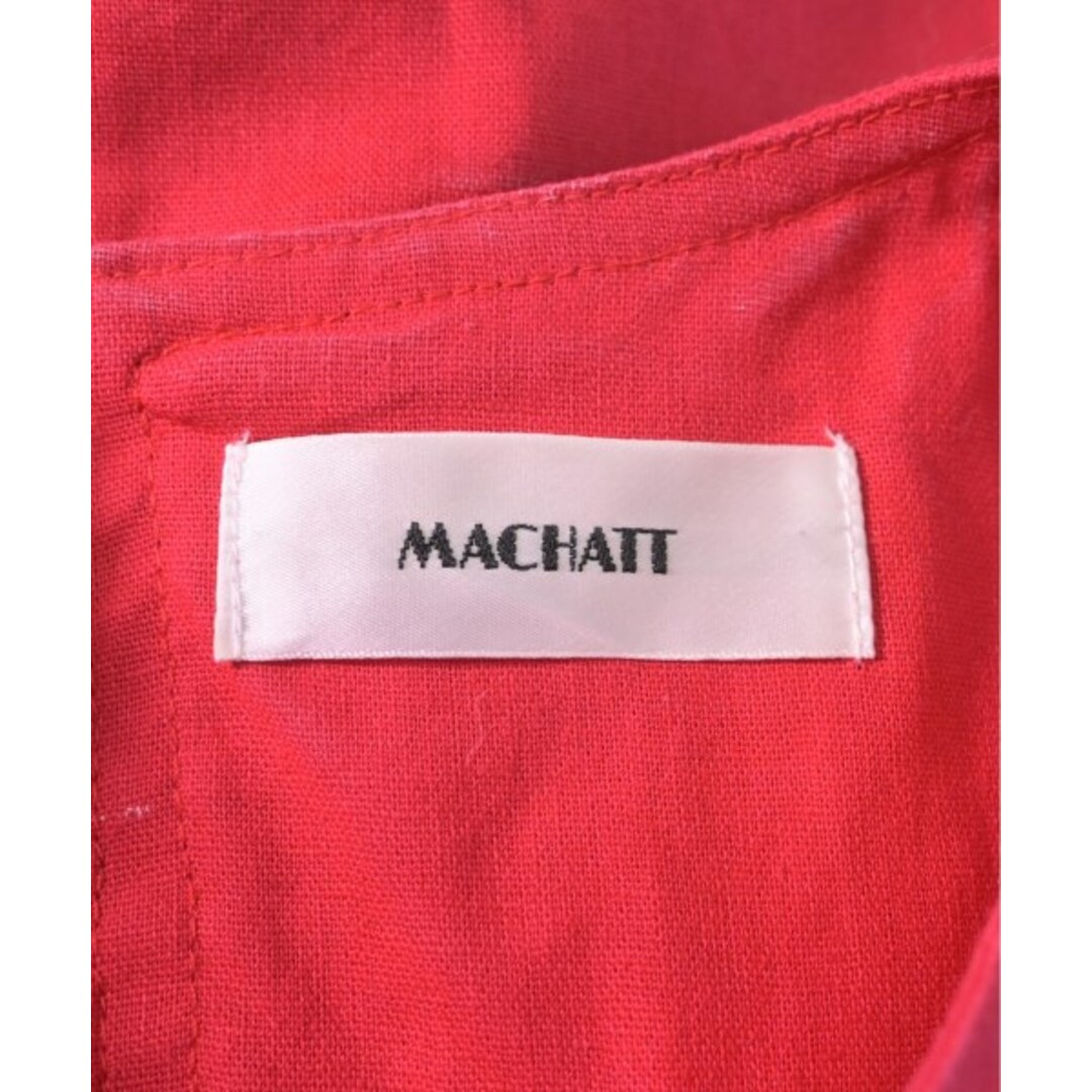 MACHATT マチャット ワンピース F 赤 【古着】【中古】 レディースのワンピース(ひざ丈ワンピース)の商品写真