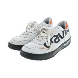 gravis - GRAVIS グラビス スニーカー 25.5cm 白xオレンジx黒 【古着】【中古】