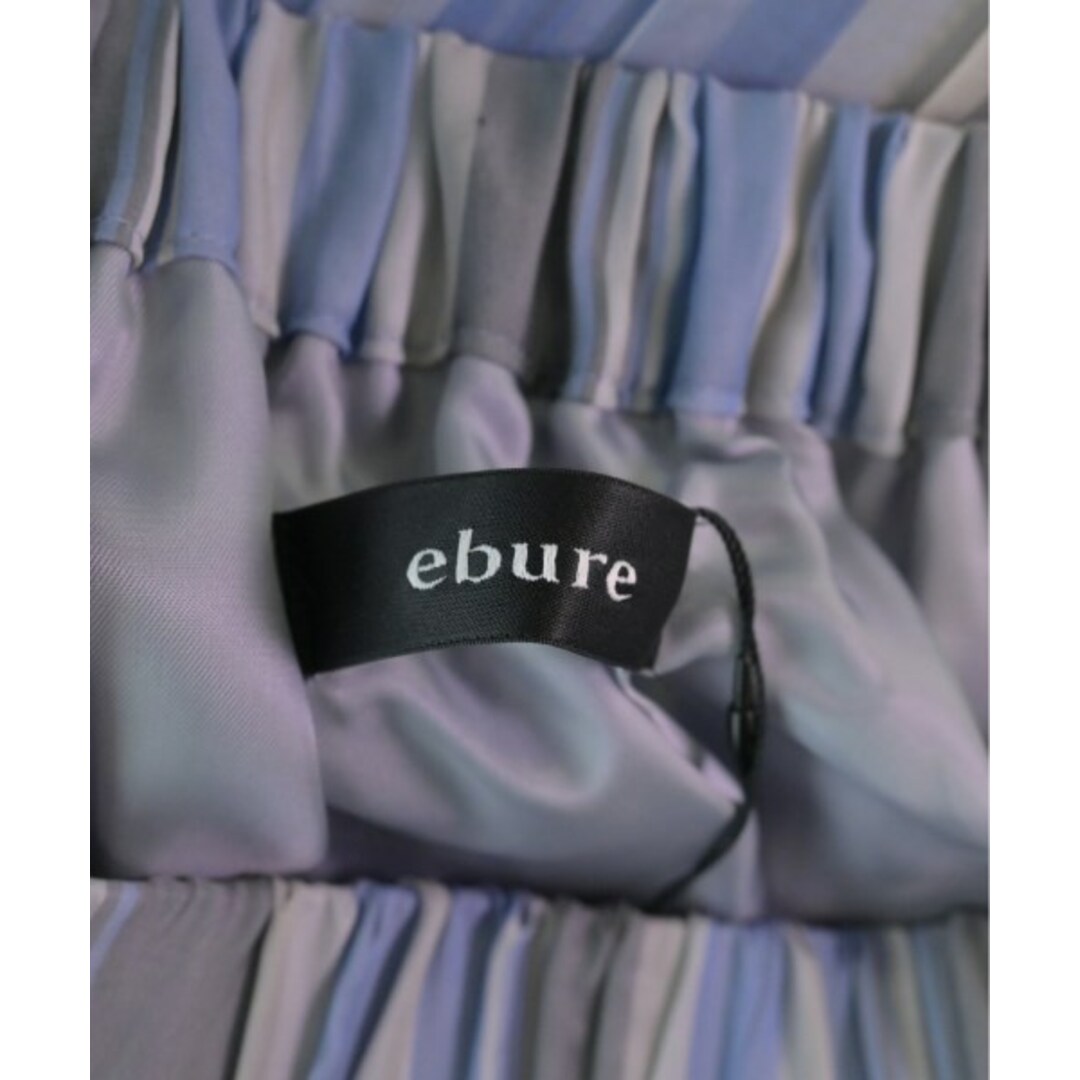 ebure(エブール)のebure ロング・マキシ丈スカート 36(S位) 青xグレー(ストライプ) 【古着】【中古】 レディースのスカート(ロングスカート)の商品写真