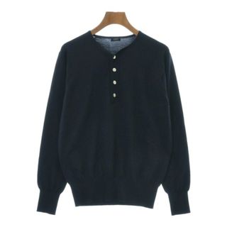 LOEFF ロエフ ニット・セーター -(XL位) 紺 【古着】【中古】(ニット/セーター)