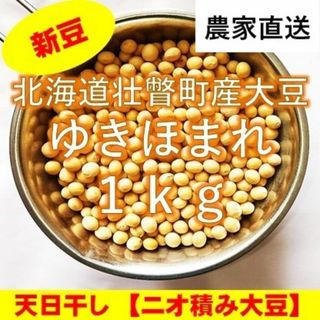 農家直送【新豆】令和5年産 北海道壮瞥町産大豆1㎏(米/穀物)