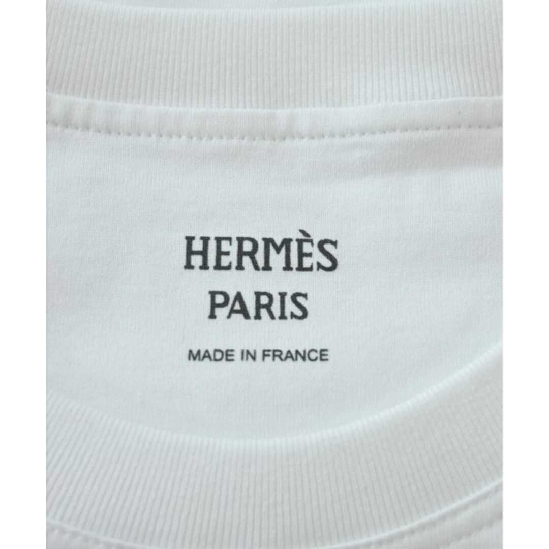 Hermes(エルメス)のHERMES エルメス Tシャツ・カットソー 34(XXS位) 白 【古着】【中古】 レディースのトップス(カットソー(半袖/袖なし))の商品写真