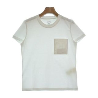 Hermes - HERMES エルメス Tシャツ・カットソー 34(XXS位) 白 【古着】【中古】