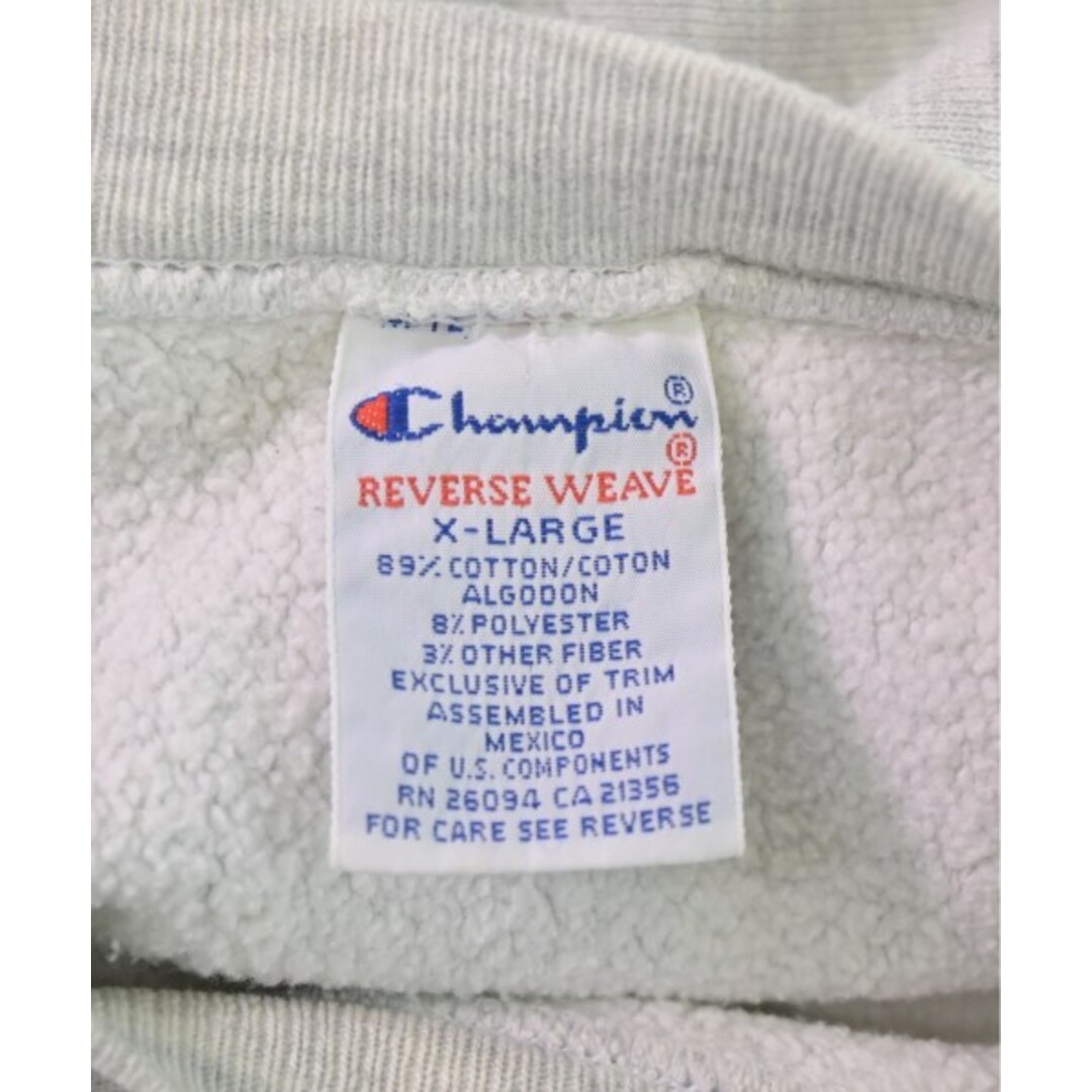 Champion(チャンピオン)のCHAMPION チャンピオン スウェット XL ライトグレー 【古着】【中古】 メンズのトップス(スウェット)の商品写真