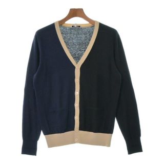 CARVEN - CARVEN カルヴェン カーディガン S 紺x黒xベージュ CARVEN - CARVEN カルヴェン カーディガン S 紺x黒xベージュ
